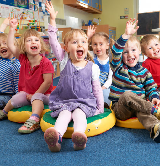Glückliche Kindermomente in der Glückskinderkrippe